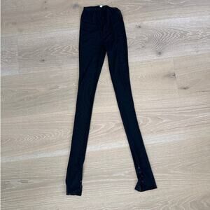 Joah Brown Split Button Hem Leggings Size Estimated XXS/XS Black